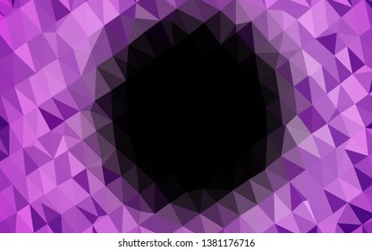 Light Purple vector abstract mosaic background. A sample with polygonal shapes. New texture for your design.