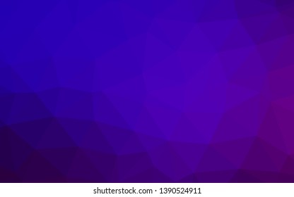 Light Purple vector abstract mosaic background. Colorful abstract illustration with gradient. Completely new design for your business.