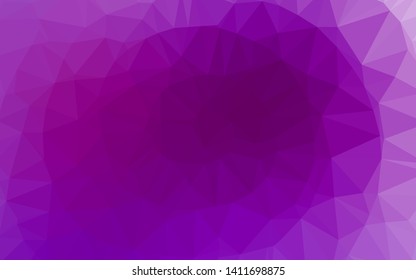 Light Purple vector abstract mosaic pattern. Colorful illustration in Origami style with gradient.  New texture for your design.