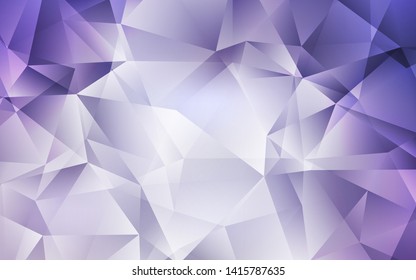 Light Purple vector abstract mosaic background. Modern abstract illustration with triangles. Pattern for a brand book's backdrop.