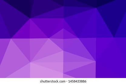 Light Purple vector abstract mosaic backdrop. Creative illustration in halftone style with gradient. New texture for your design.