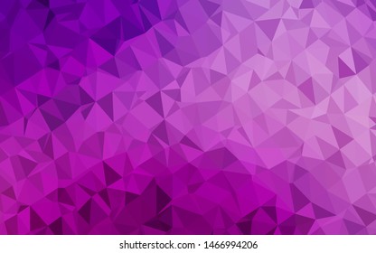 Light Purple vector abstract mosaic pattern. Shining colored illustration in a Brand new style. New texture for your design.