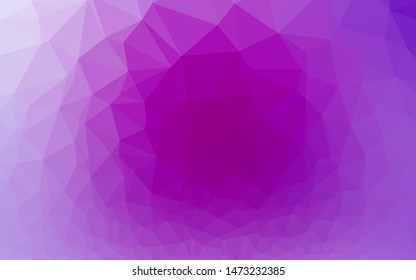 Light Purple vector abstract mosaic pattern. Colorful abstract illustration with gradient. Template for a cell phone background.
