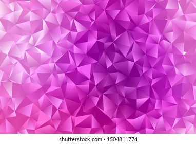Light Purple vector abstract mosaic pattern. Shining colored illustration in a Brand new style. Completely new template for your business design.