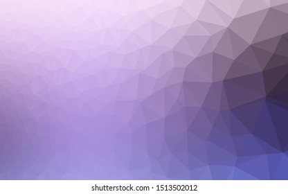 Light Purple vector abstract mosaic backdrop. An elegant bright illustration with gradient. New texture for your design.