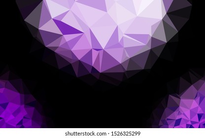 Light Purple vector abstract mosaic backdrop. Creative illustration in halftone style with gradient. Template for your brand book.