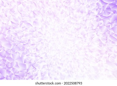 Hellviolettes, abstraktes Mosaikmuster mit Vektorgrafik. Farbige abstrakte Illustration mit Dreiecken. Muster für den Hintergrund eines Markenbuchs.