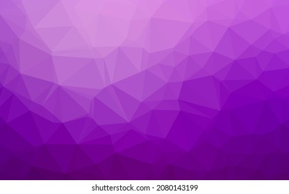 Fondo de mosaico abstracto vector púrpura claro. Ilustración abstracta geométrica moderna con gradiente. Plantilla para su libro de marca.