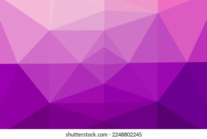 Light Purple vector abstract mosaic background. An elegant bright illustration with gradient. Template for a cell phone background.
