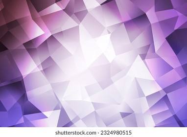 Light Purple vector abstract mosaic background. Creative geometric illustration in Origami style with gradient. New template for your brand book.