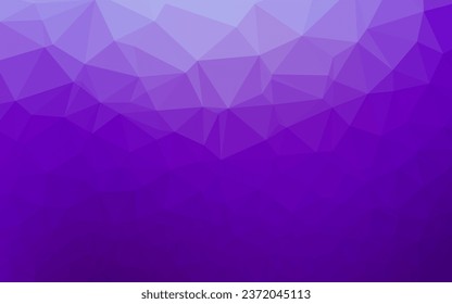 Light Purple vector abstract mosaic backdrop. A sample with polygonal shapes. The best triangular design for your business.