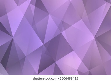 Fondo de mosaico abstracto de Vector morado claro. Ilustración geométrica creativa en estilo Origami con gradiente. Nuevo estilo para el diseño de su negocio.