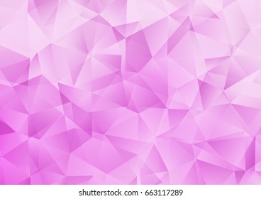 Light Purple vector abstract mosaic template. Shining colored illustration in a brand-new style. The polygonal design can be used for your web site.