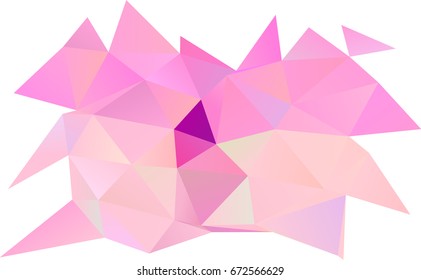 Light Purple vector abstract mosaic pattern. Shining illustration, which consist of triangles. The elegant pattern can be used as part of a brand book.