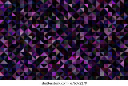 Light Purple vector abstract mosaic template. A completely new color illustration in a vague style. The template can be used as a background for cell phones.
