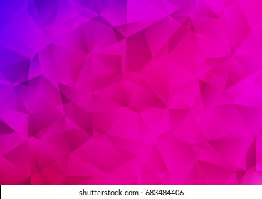 Light Purple vector abstract mosaic background. A completely new color illustration in a vague style. A completely new template for your business design.