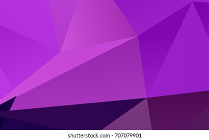 Light Purple vector abstract mosaic pattern. Creative geometric illustration in Origami style with gradient. A completely new template for your business design.