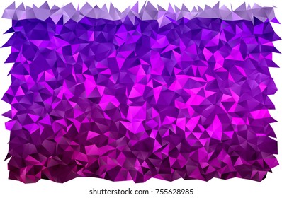 Light Purple vector abstract mosaic background. Creative geometric illustration in Origami style with gradient. Brand-new design for your business.