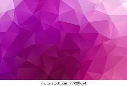 Light Purple vector abstract mosaic pattern. Modern geometrical abstract illustration with gradient. The template can be used as a background for cell phones.