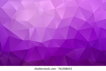 Light Purple vector abstract mosaic pattern. Shining illustration, which consist of triangles. A new texture for your design.