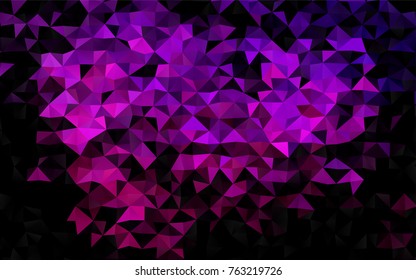 Light Purple vector abstract mosaic background. Creative illustration in halftone style with gradient. A completely new design for your business.