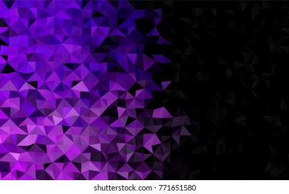Light Purple vector abstract mosaic template. Colorful abstract illustration with gradient. Brand-new style for your business design.