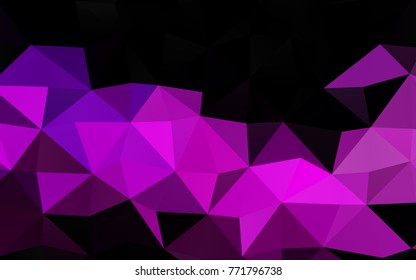 Light Purple vector abstract mosaic pattern. A sample with polygonal shapes. A completely new template for your business design.