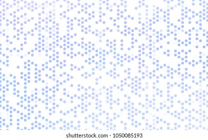 Light Purple vector abstract pattern with circles. Geometry template for your business design. Background with colored spheres.