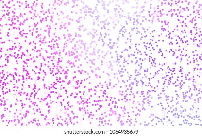 Light Purple vector abstract pattern with circles. Geometry template for your business design. Background with colored spheres.