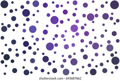Light Purple vector abstract pattern with circles. Geometry template for your business design. Background with colored spheres.