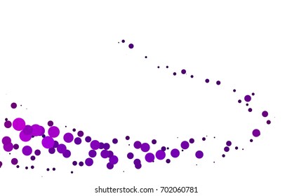 Light Purple vector abstract pattern with circles. Geometry template for your business design. Background with colored spheres.