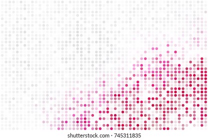 Light Purple vector abstract pattern with circles. Geometry template for your business design. Background with colored spheres.