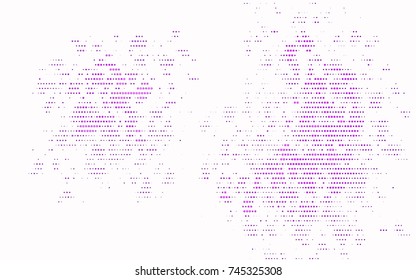 Light Purple vector abstract pattern with circles. Geometry template for your business design. Background with colored spheres.