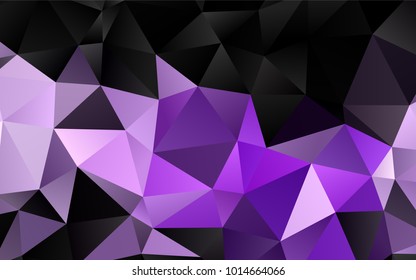 Light Purple vector abstract polygonal background. Colorful illustration in abstract style with gradient. Brand-new style for your business design.