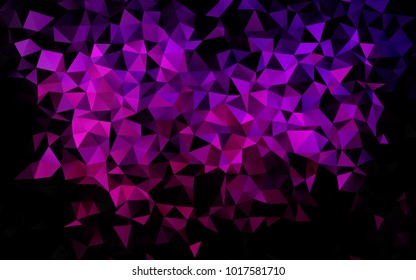 Light Purple vector abstract polygonal background. Brand-new colored illustration in blurry style with gradient. The completely new template can be used for your brand book.