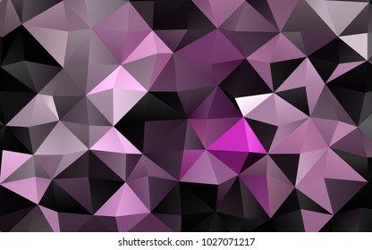 Light Purple vector abstract polygonal background. A vague abstract illustration with gradient. A completely new template for your business design.