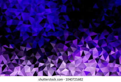 Light Purple vector abstract polygonal pattern. A vague abstract illustration with gradient. The template can be used as a background for cell phones.