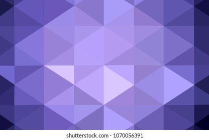 Light Purple vector abstract polygonal background. Creative geometric illustration in Origami style with gradient. A completely new template for your business design.