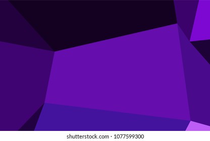 Light Purple vector abstract polygonal background. Creative geometric illustration in Origami style with gradient. The completely new template can be used for your brand book.