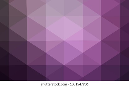 Light Purple vector abstract polygonal background. Geometric illustration in Origami style with gradient.  A completely new template for your business design.