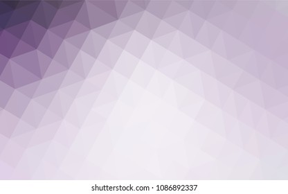 Light Purple vector abstract polygonal background. Polygonal abstract illustration with gradient. A completely new design for your leaflet.