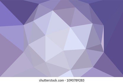 Light Purple vector abstract polygonal pattern. Colorful illustration in polygonal style with gradient. Triangular pattern for your design.