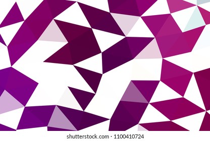 Light Purple vector abstract polygonal abstract polygonal. Shining colored illustration in a Brand new style. A completely new template for your business design.