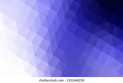 Light Purple vector abstract polygonal template. Colorful illustration in abstract style with triangles. Triangular pattern for your design.