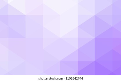 Light Purple vector abstract polygonal background. Modern geometrical abstract illustration with gradient. The polygonal design can be used for your web site.