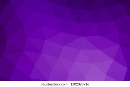 Light Purple vector abstract polygonal abstract polygonal. Geometric illustration in Origami style with gradient.  The elegant pattern can be used as part of a brand book.