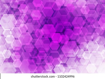 Light Purple vector abstract polygonal template. Colorful abstract illustration with gradient. The template can be used as a background for cell phones.