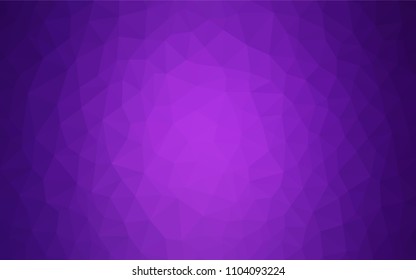 Light Purple vector abstract polygonal template. Colorful abstract illustration with triangles. Brand new style for your business design.