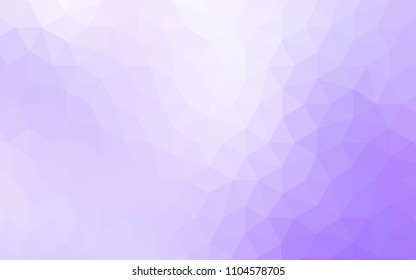 Light Purple vector abstract polygonal pattern. Colorful illustration in abstract style with triangles. A new texture for your web site.