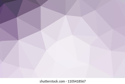 Light Purple vector abstract polygonal background. Colorful illustration in polygonal style with gradient. Pattern for a brand book's backdrop.